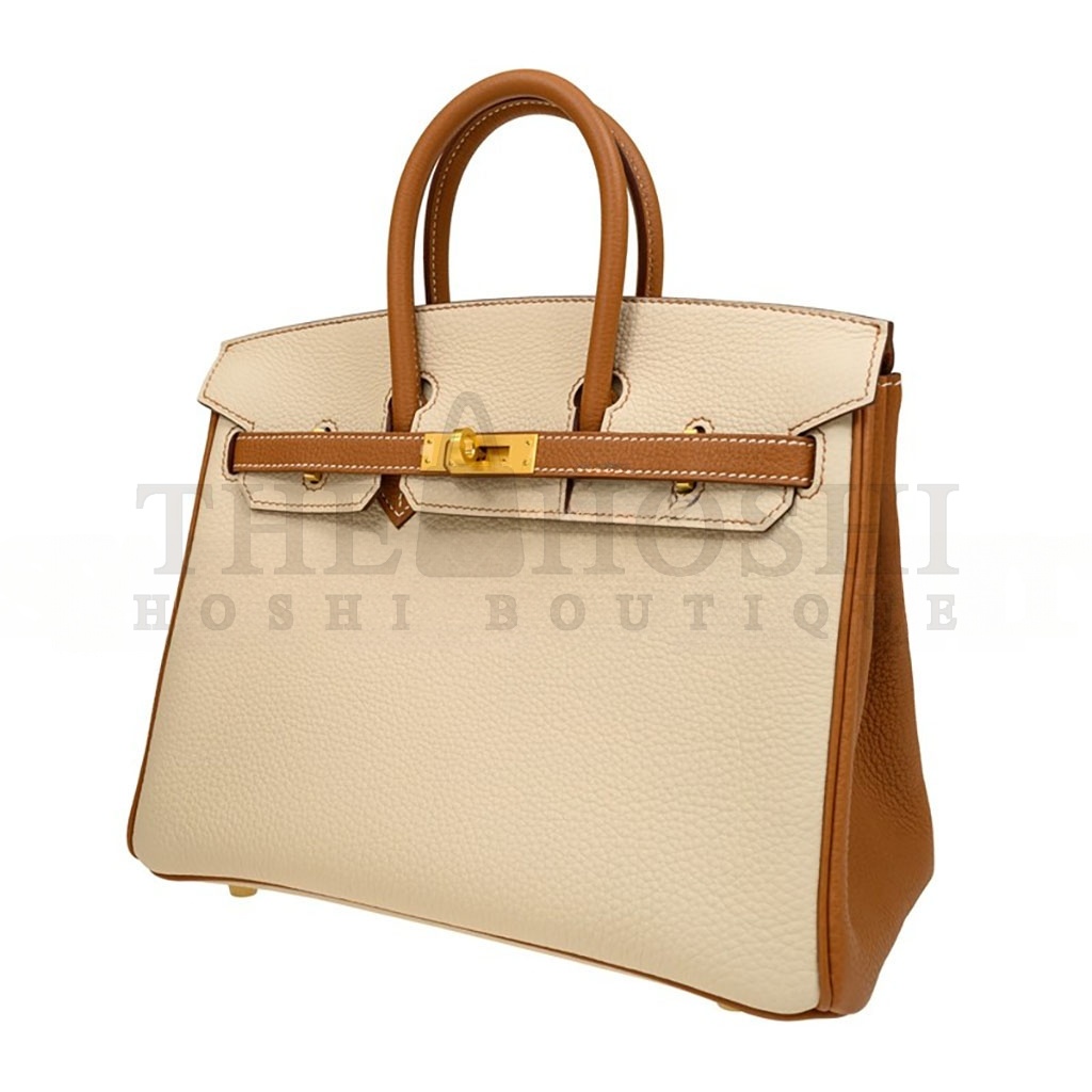 H**me5 BIRKIN 30 EPSOM SELLIER MILKSHAKE WHITE GOLDEN BROWN GOLD BUCKLE BAG H028368CK3Z (30*23*15cm) Master Quality